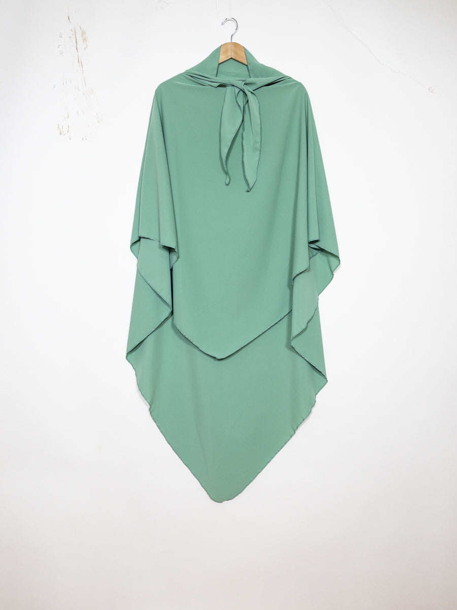 Khimar long ref: Ca2307pk - Khimar Long en Soie de Médine fluide et doux