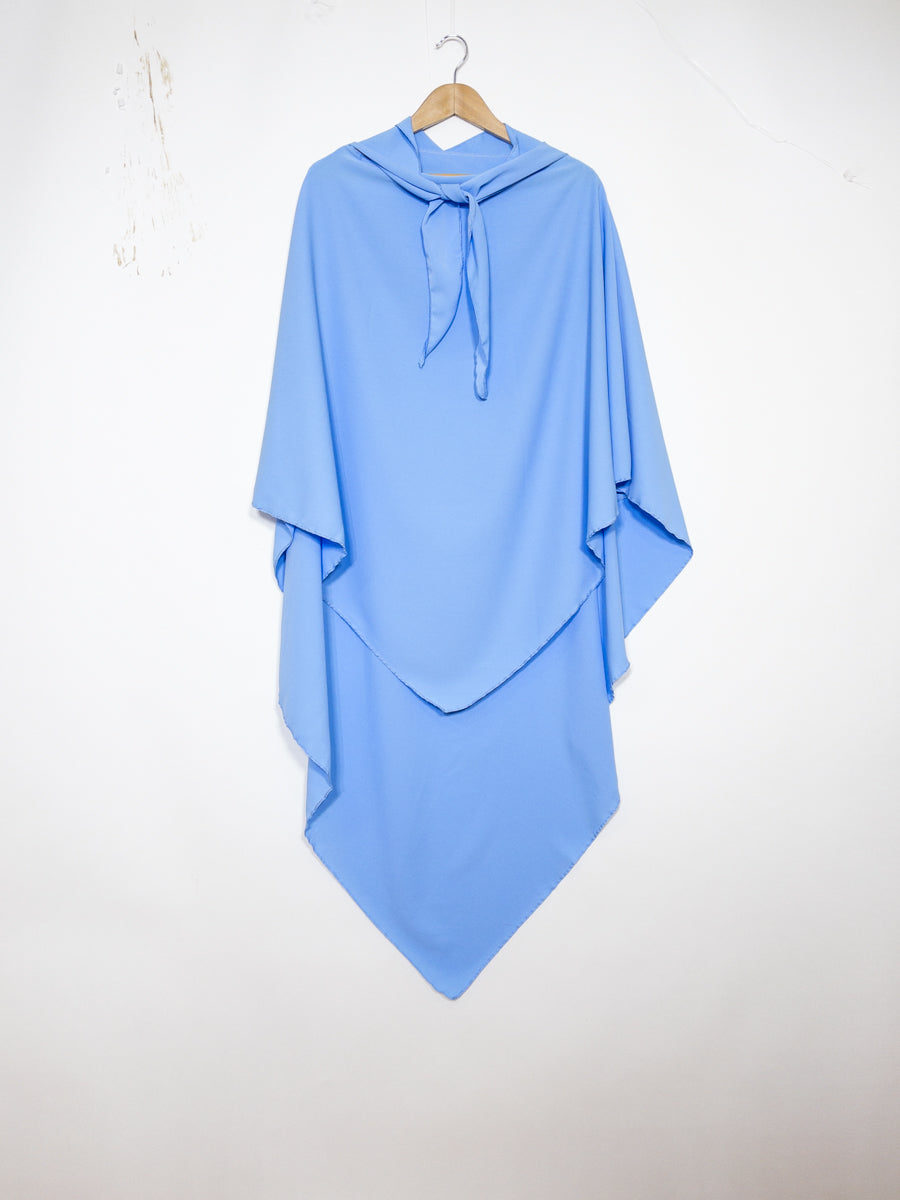 Khimar long ref: Ca2307pk - Khimar Long en Soie de Médine fluide et doux