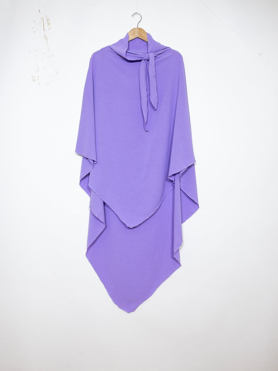 Khimar long en jazz ref: Ca2301jazz - Khimar long et ample en tissu jazz léger et fluide