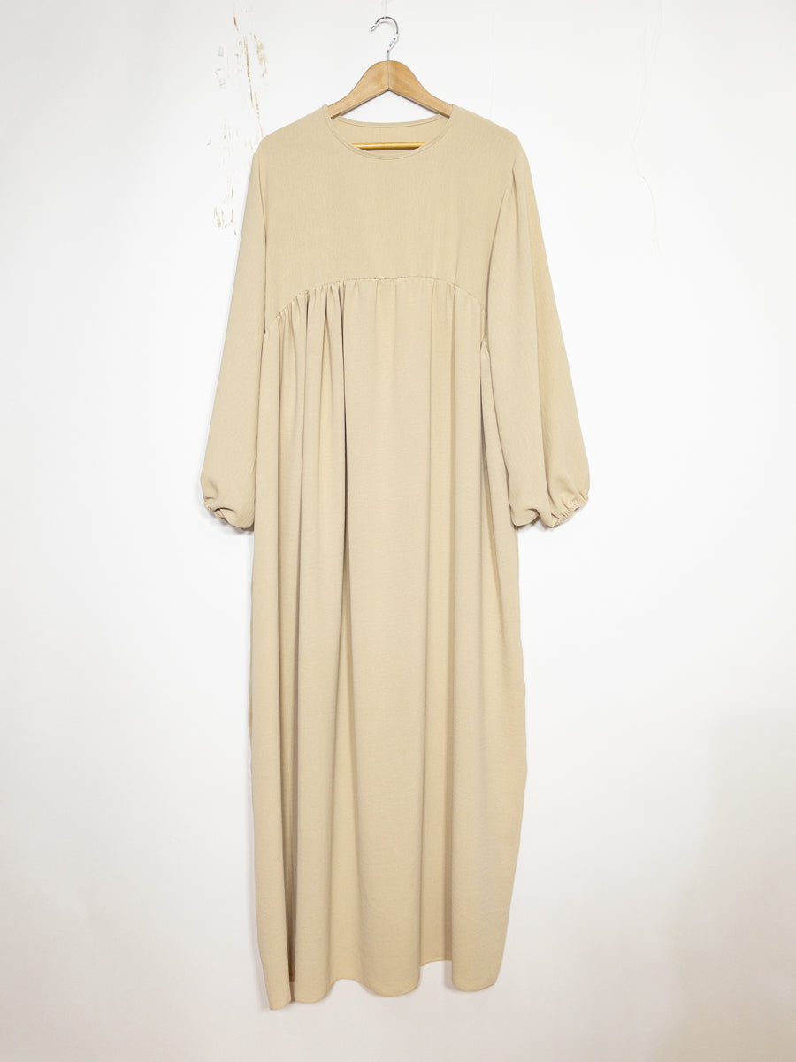 Abaya à manches ballon modèle Ro2379jazz -   Elégante, fluide et confortable