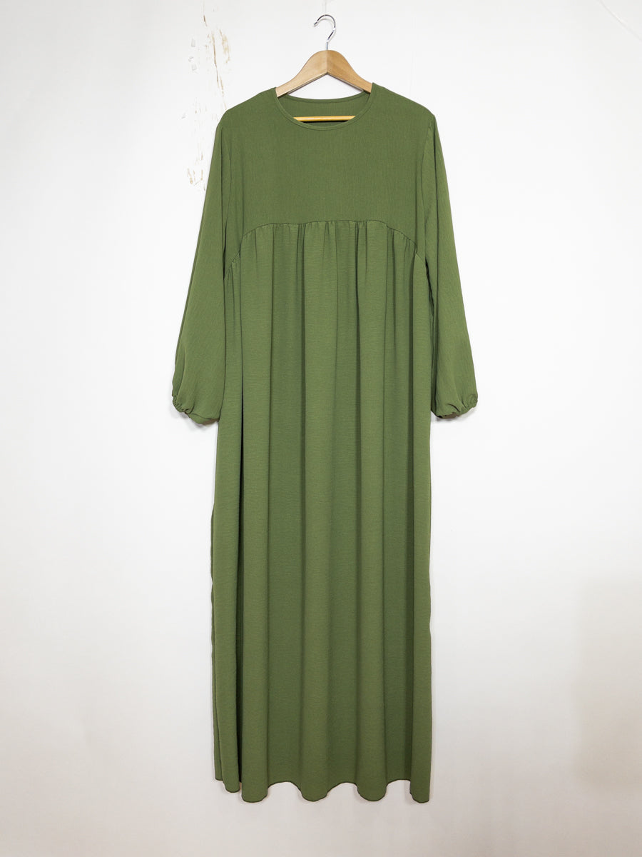 Abaya à manches ballon modèle Ro2379jazz -   Elégante, fluide et confortable