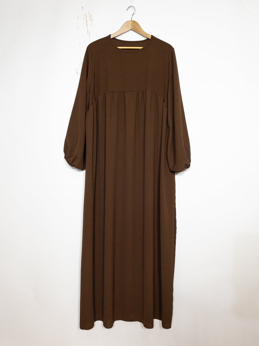 Abaya à manches ballon modèle Ro2379jazz -   Elégante, fluide et confortable