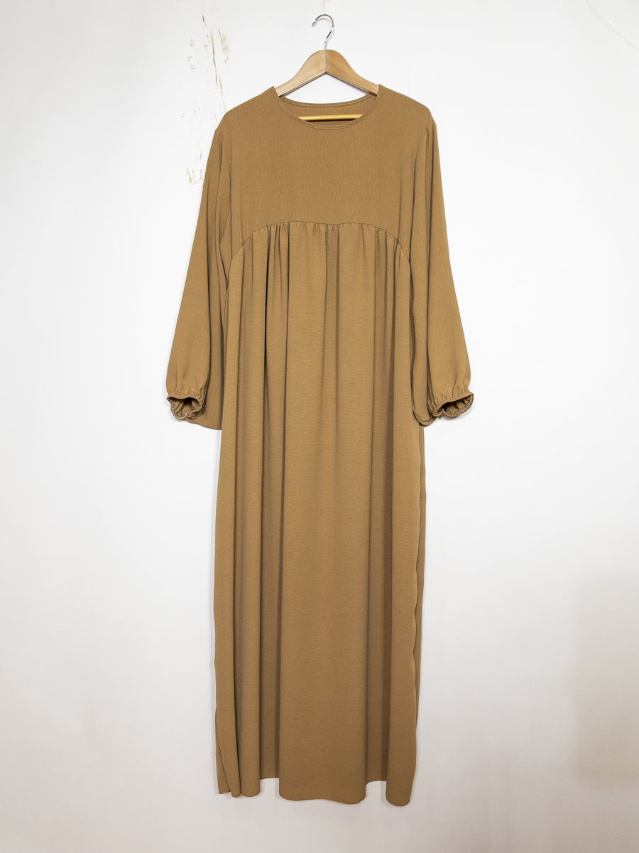 Abaya à manches ballon modèle Ro2379jazz -   Elégante, fluide et confortable