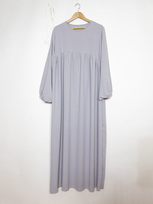 Abaya à manches ballon modèle Ro2379jazz -   Elégante, fluide et confortable