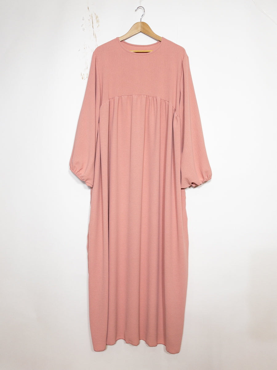 Abaya à manches ballon modèle Ro2379jazz -   Elégante, fluide et confortable