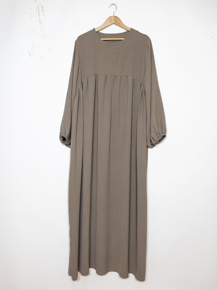 Abaya à manches ballon modèle Ro2379jazz -   Elégante, fluide et confortable