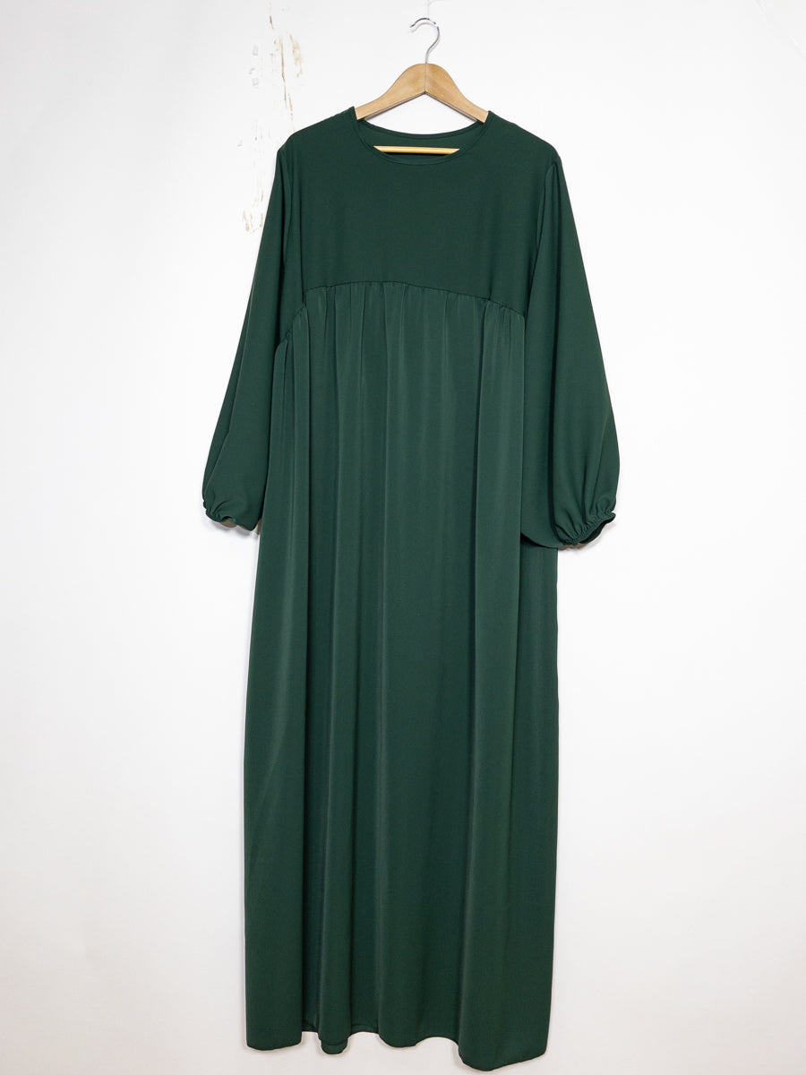 Abaya longue en soie de Médine REF: RO2379PK - légère, fluide et confortable