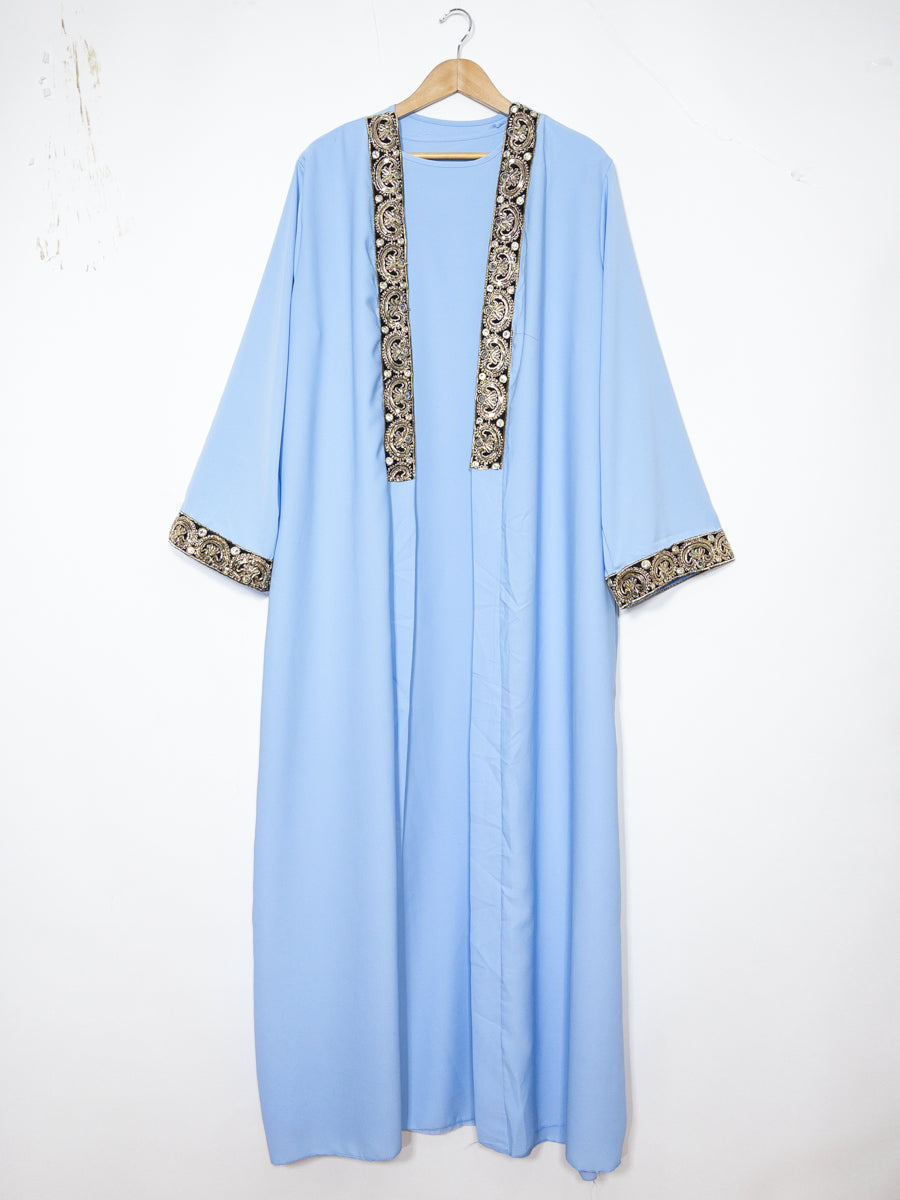 Kimono en soie de Médine pour femme ref:En2357-2pk