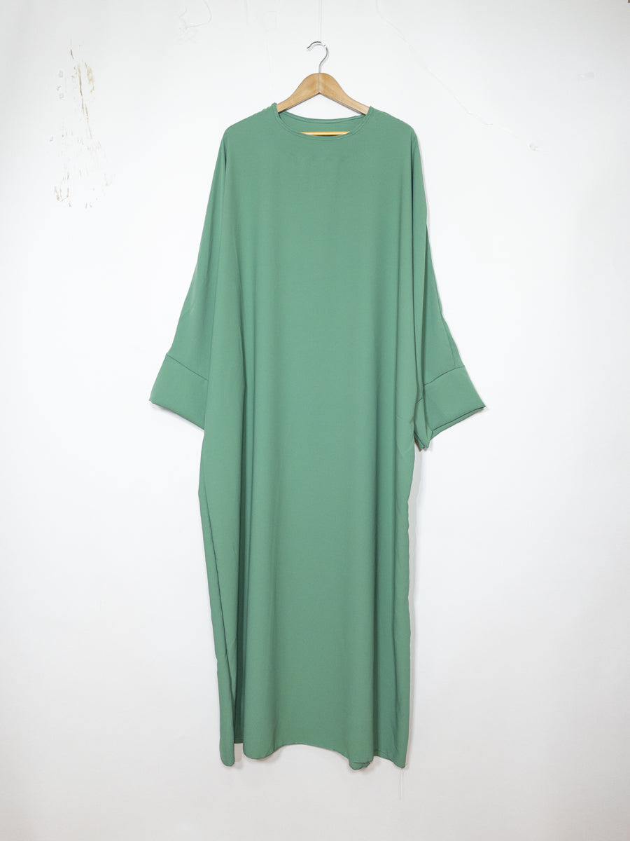 Abaya longue femme ref: ro2331pk - Abaya Longue en Soie de Médine à Manches Papillon fluide, douce et confortable