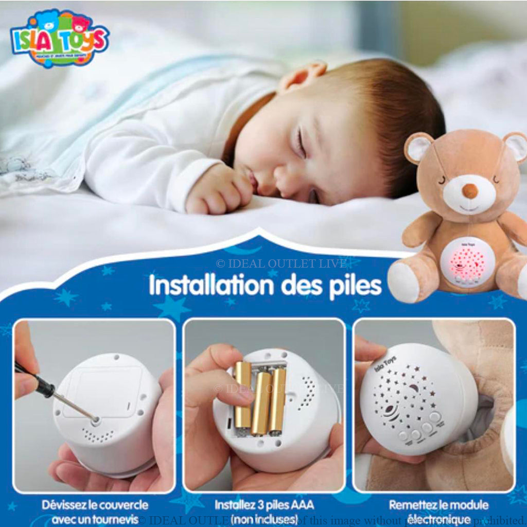 Sommeil Paisible Assuré Doudou Kabchi Islamique Peluche Veilleuse Coranique, Lumineuse, Jouet Éducatif, Isla TOYS, 24 cm
