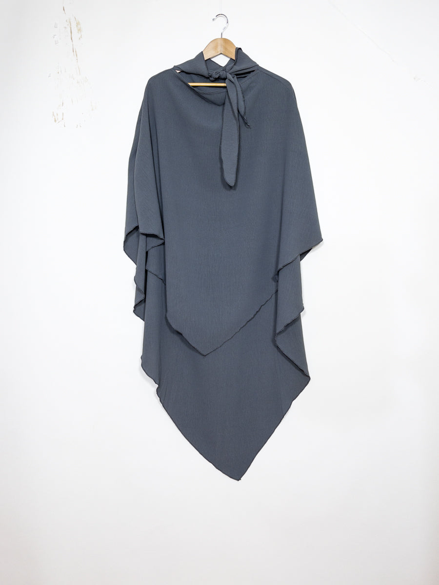 Khimar long en jazz ref: Ca2301jazz - Khimar long et ample en tissu jazz léger et fluide
