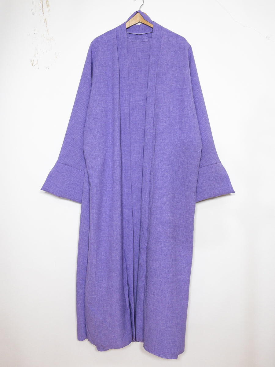 Abaya style kimono avec débardeur deux pièces Ro2380LIN - modèle style LIN confortable et chic