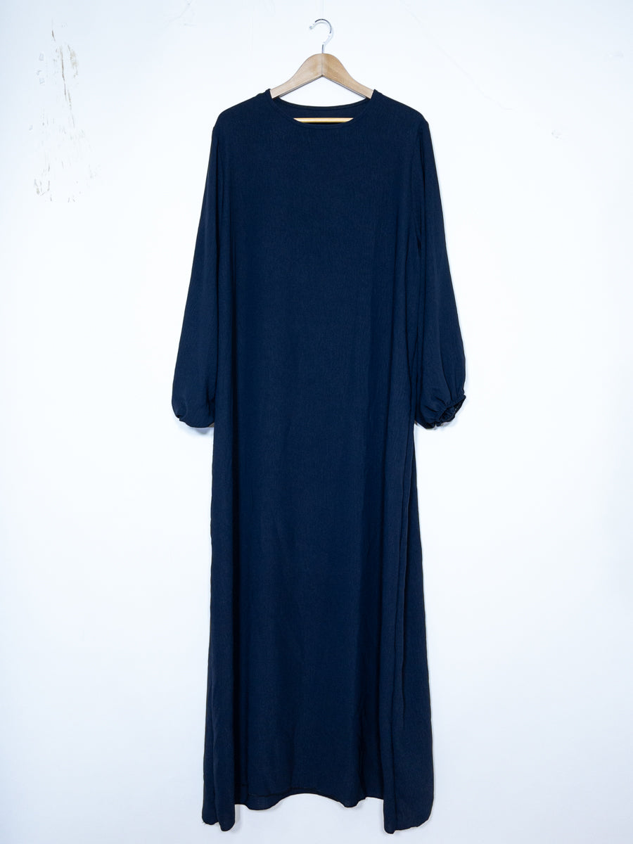 Robe Abaya en Jazz, Modèle RO2370JAZZ, manches ballon élégante, fluide et Confortable