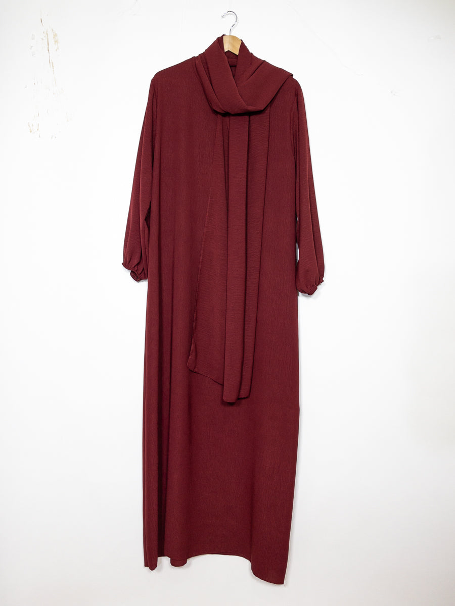 Abaya en jazz pour femme ref:ro2338 jazz pratique, confortable fluide et facile d’entretien