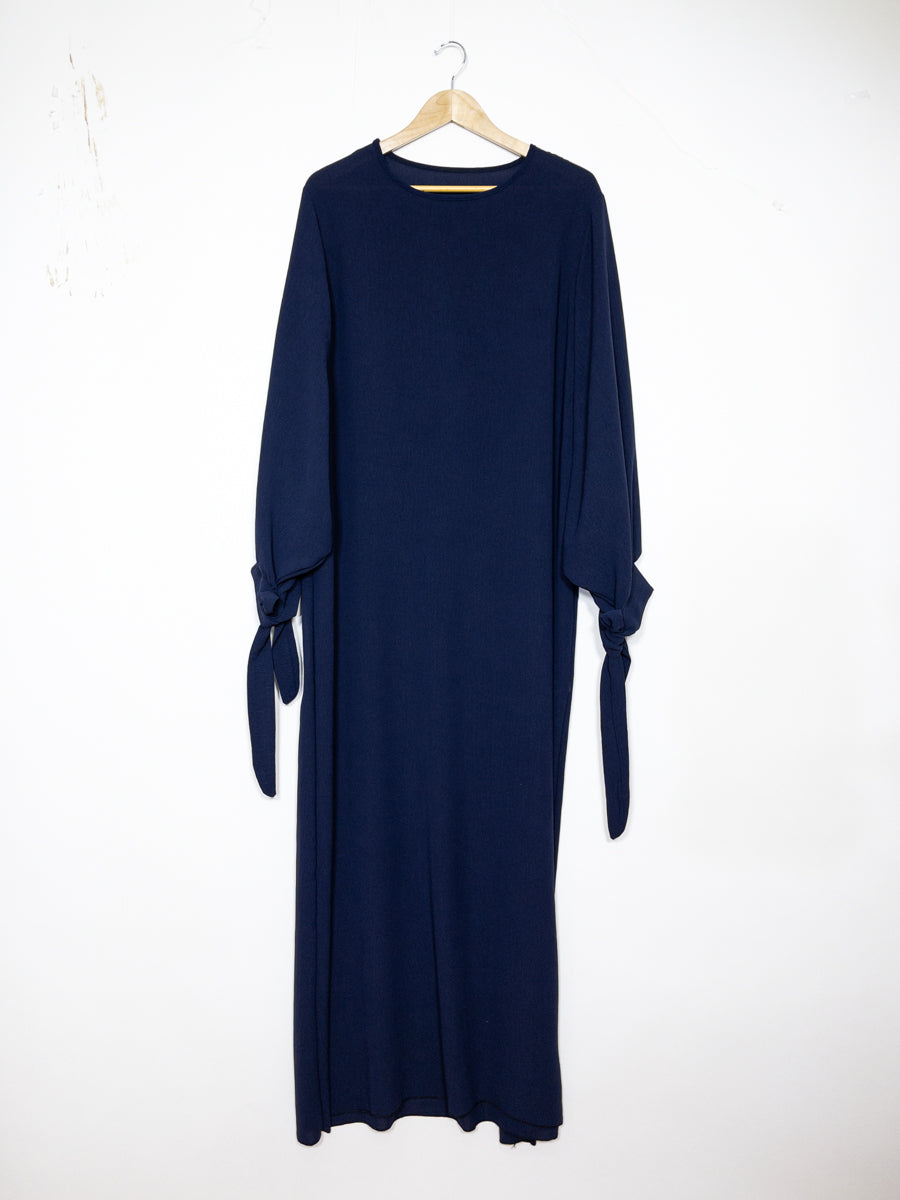 Abaya en Jazz REF: Ro2378jazz Abaya avec Manche Ballon et Noeud décoratif sur la Manche élégante et confortable