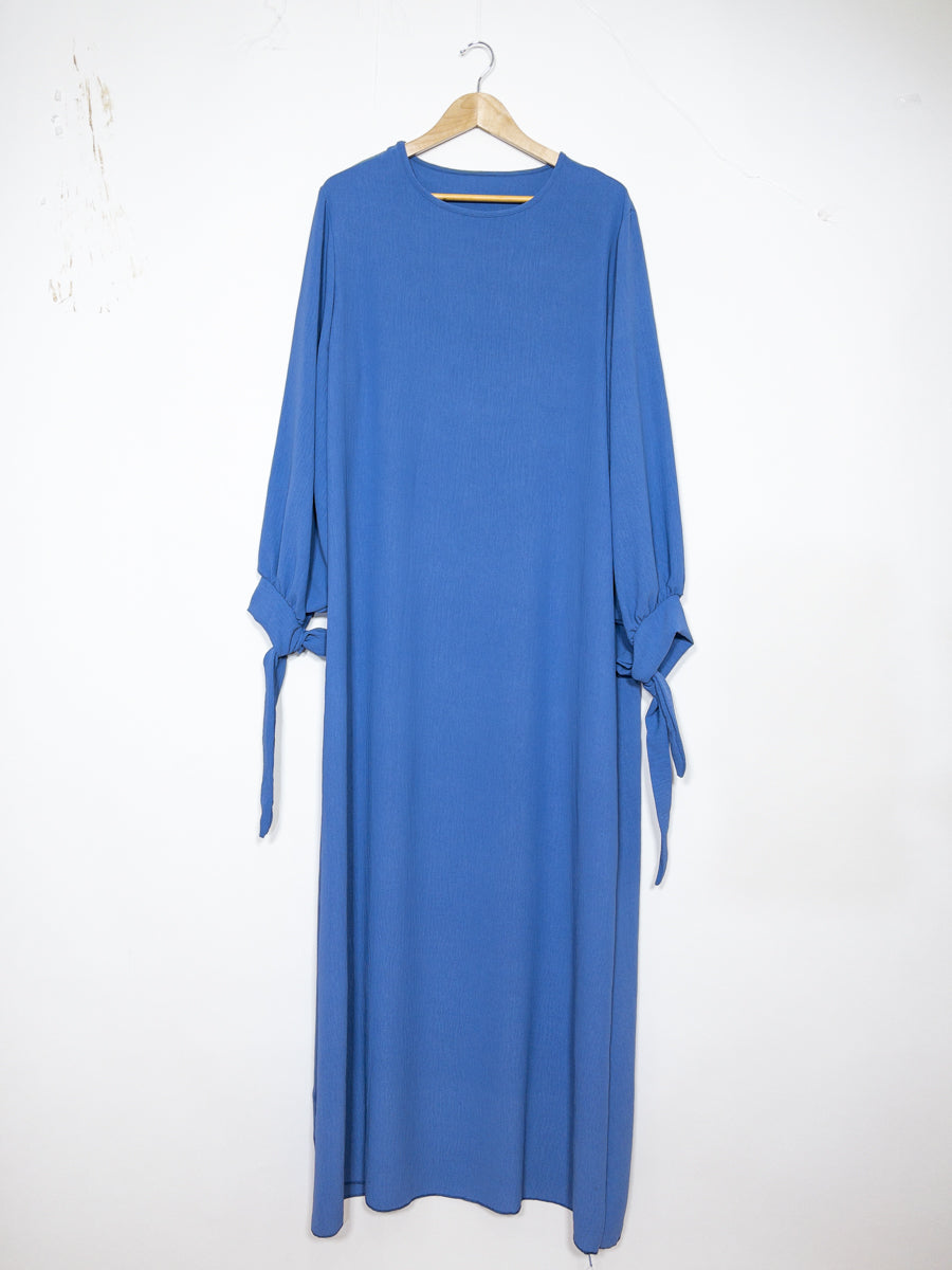 Abaya en Jazz REF: Ro2378jazz Abaya avec Manche Ballon et Noeud décoratif sur la Manche élégante et confortable