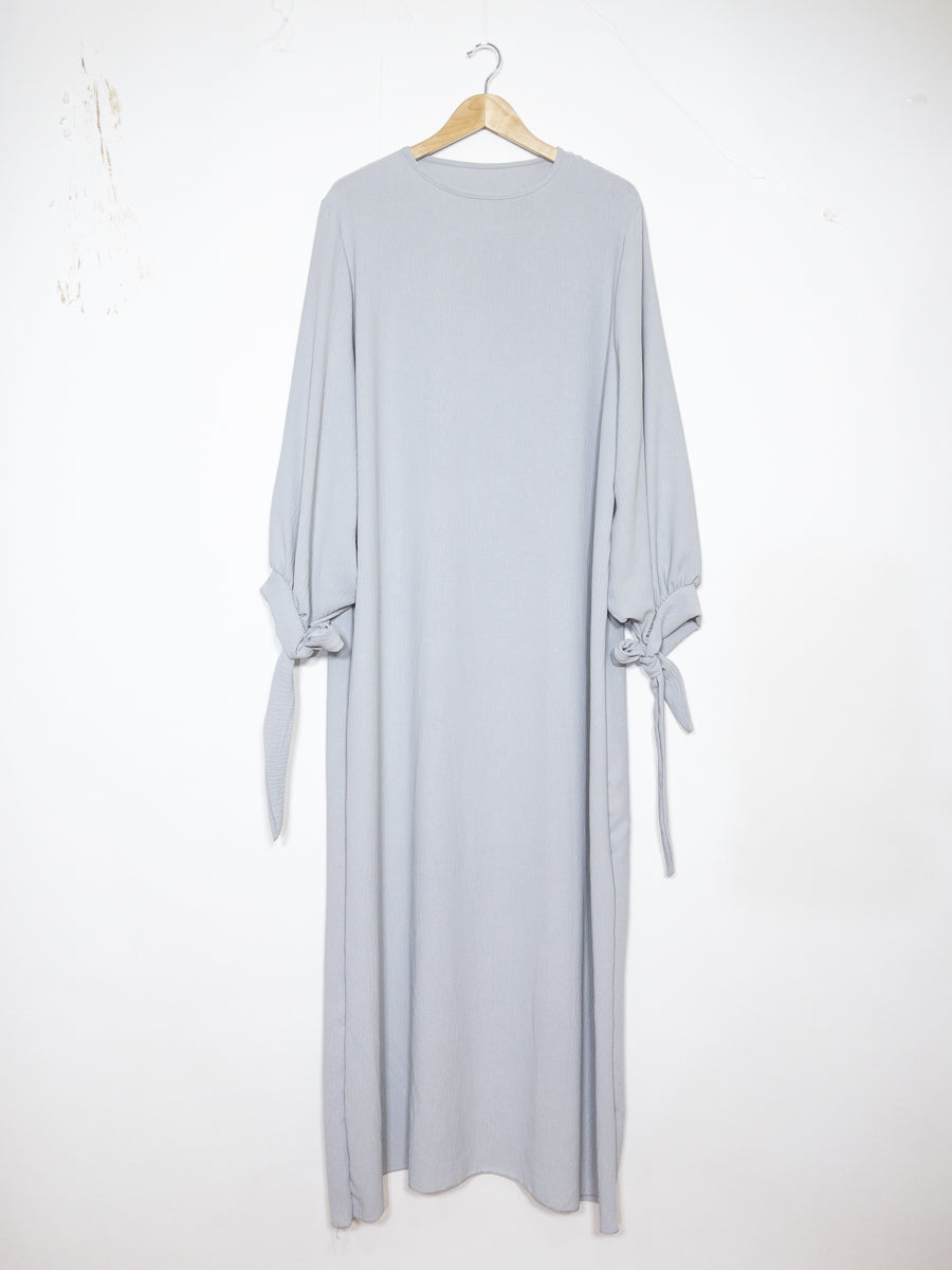 Abaya en Jazz REF: Ro2378jazz Abaya avec Manche Ballon et Noeud décoratif sur la Manche élégante et confortable