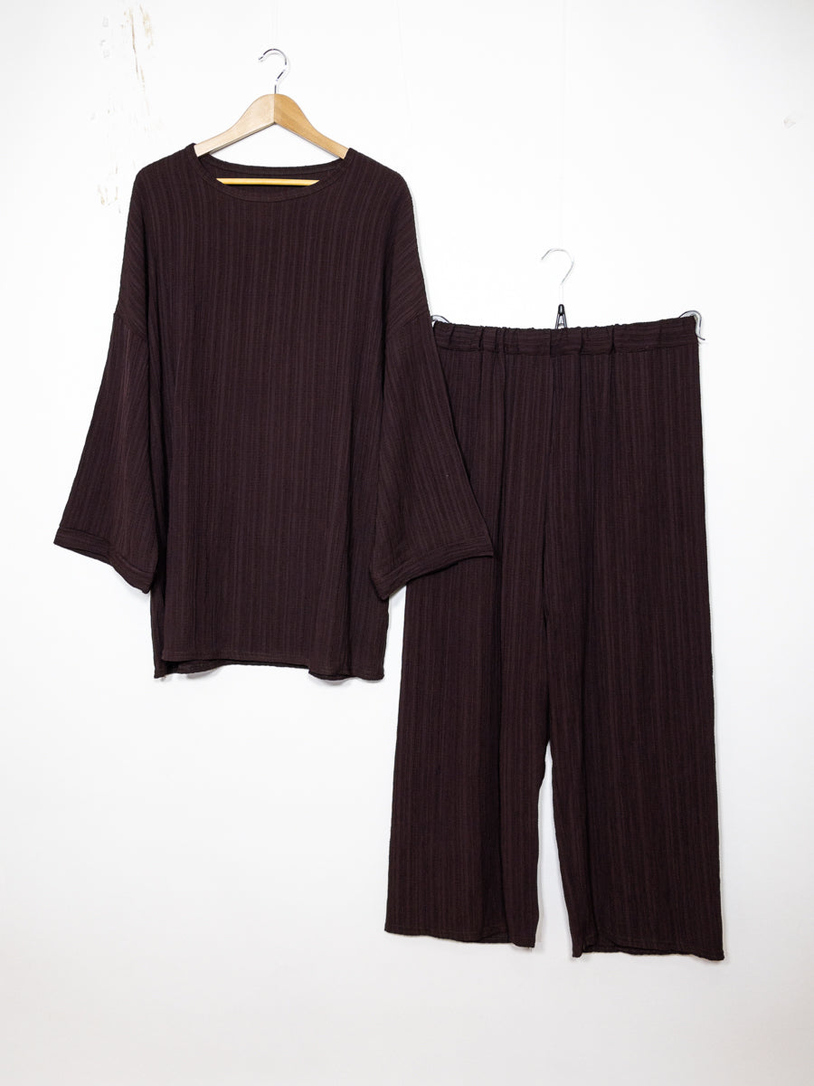 Abaya ensemble ref: EN2335 FF-59PAN - Ensemble Abaya Tunique et Pantalon Évasé fluide et confortable