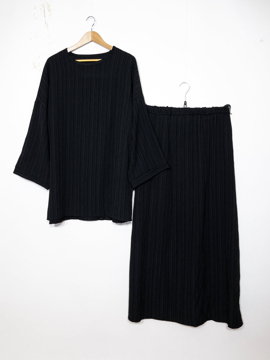 Abaya ensemble ref: EN2335 FF-85JU - Ensemble Abaya Tunique et Jupe évasée élégante