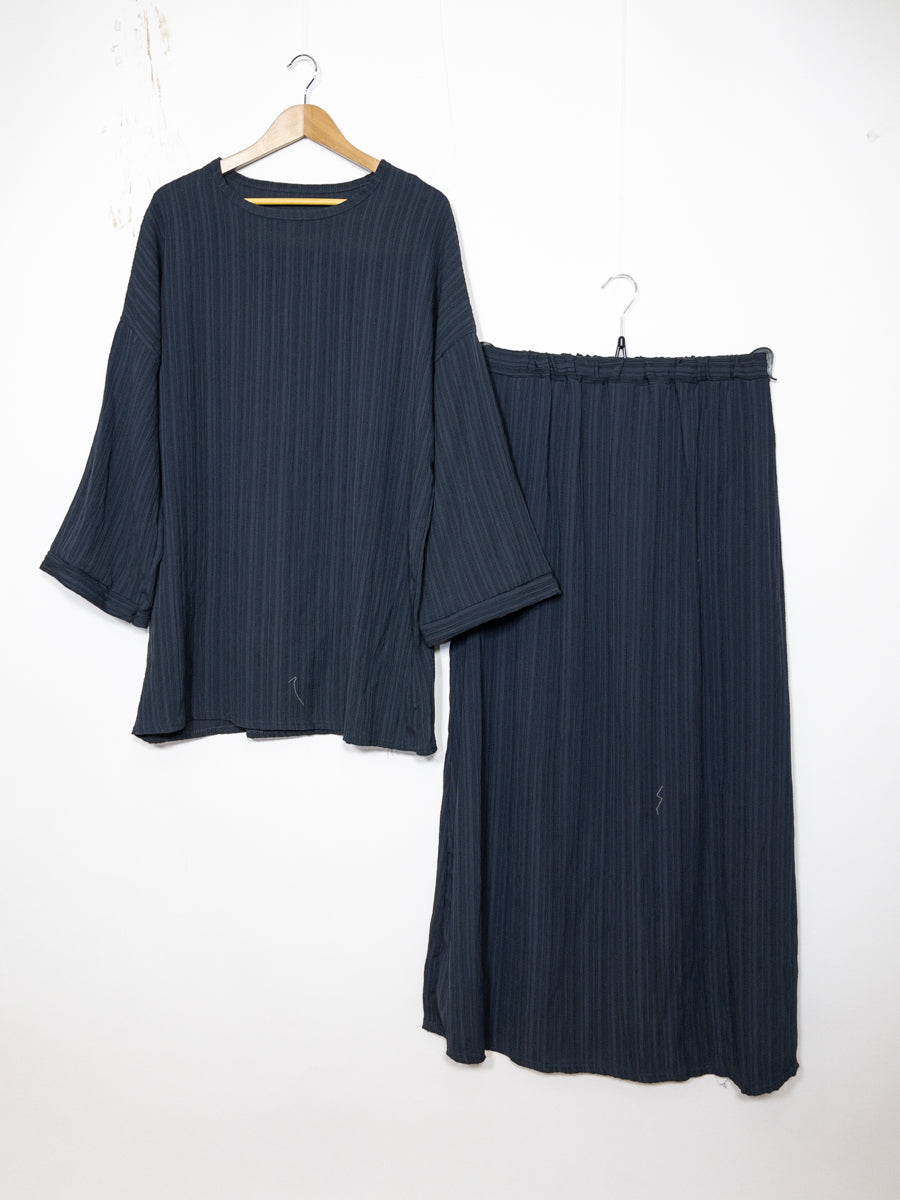 Abaya ensemble ref: EN2335 FF-85JU - Ensemble Abaya Tunique et Jupe évasée élégante