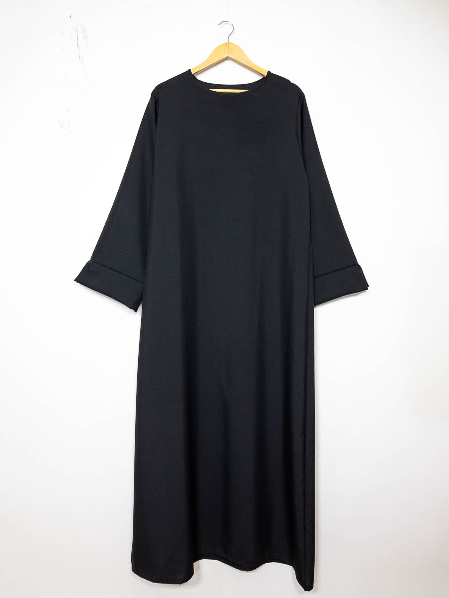 Robe abaya ref: Ro2388flam - Abaya Longue à Manches Larges élégante et fluide
