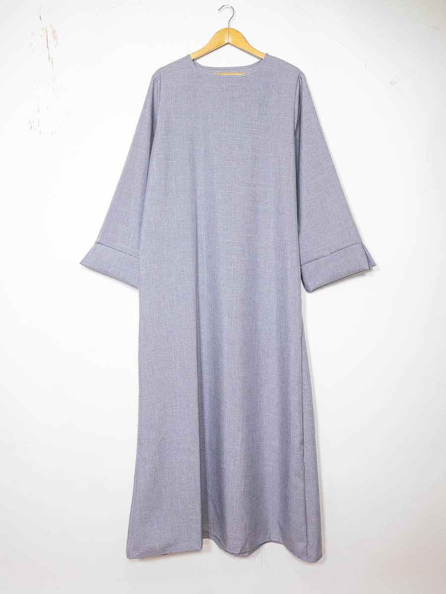Robe abaya ref: Ro2388flam - Abaya Longue à Manches Larges élégante et fluide