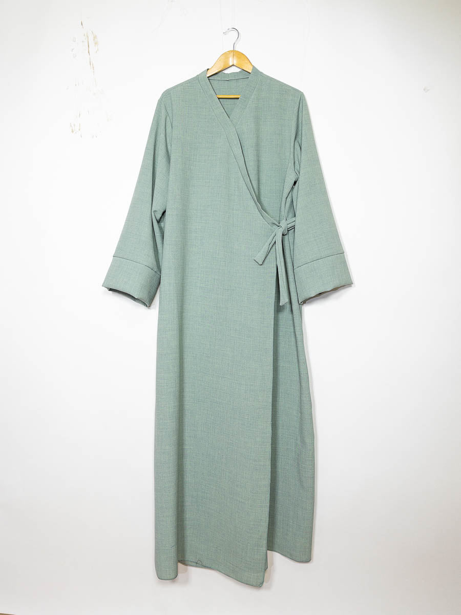 Robe abaya port feuille ref:L2383LIN pour femme 185cm