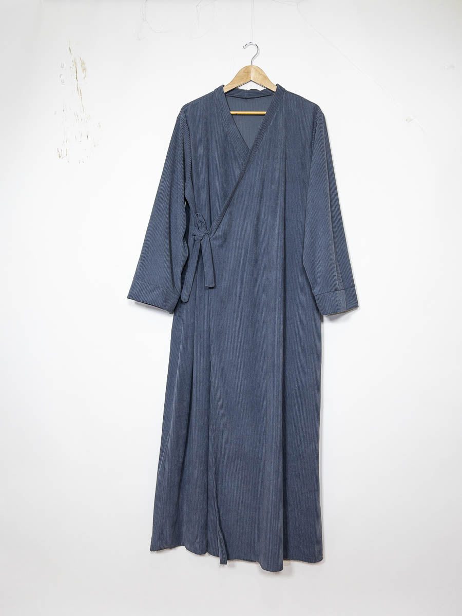 Robe abaya ref:2500 Robe Abaya en Velours Côtelé style kimono