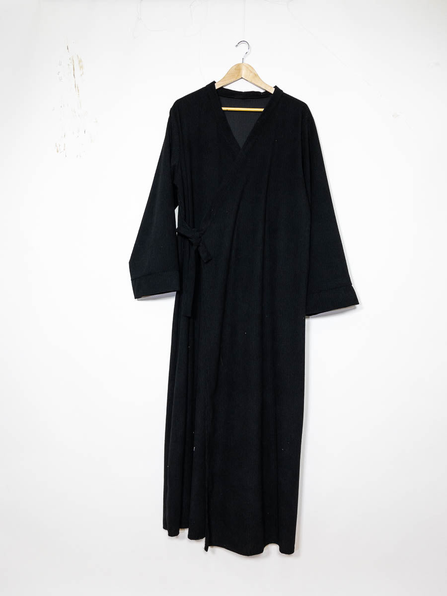 Robe abaya ref:2500 Robe Abaya en Velours Côtelé style kimono