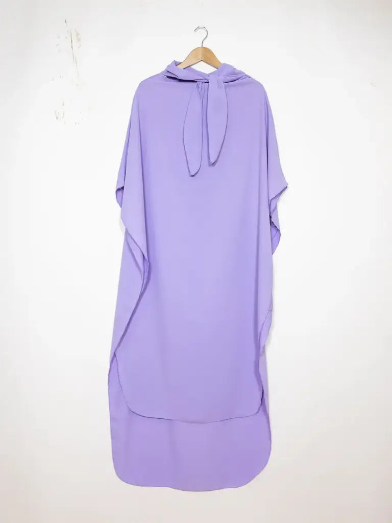 Khrimar soie de médine REF: 2371pk (stock limité) no restock - khimar longue en soie de Médine élégante et confortable