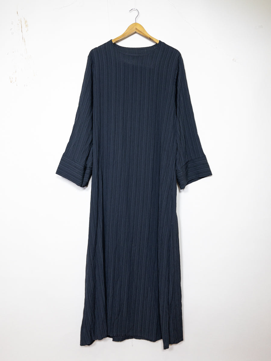 Abaya longue femme REF: Ro2387FF Robe Abaya à Manches Larges tissu texturé hautement durable