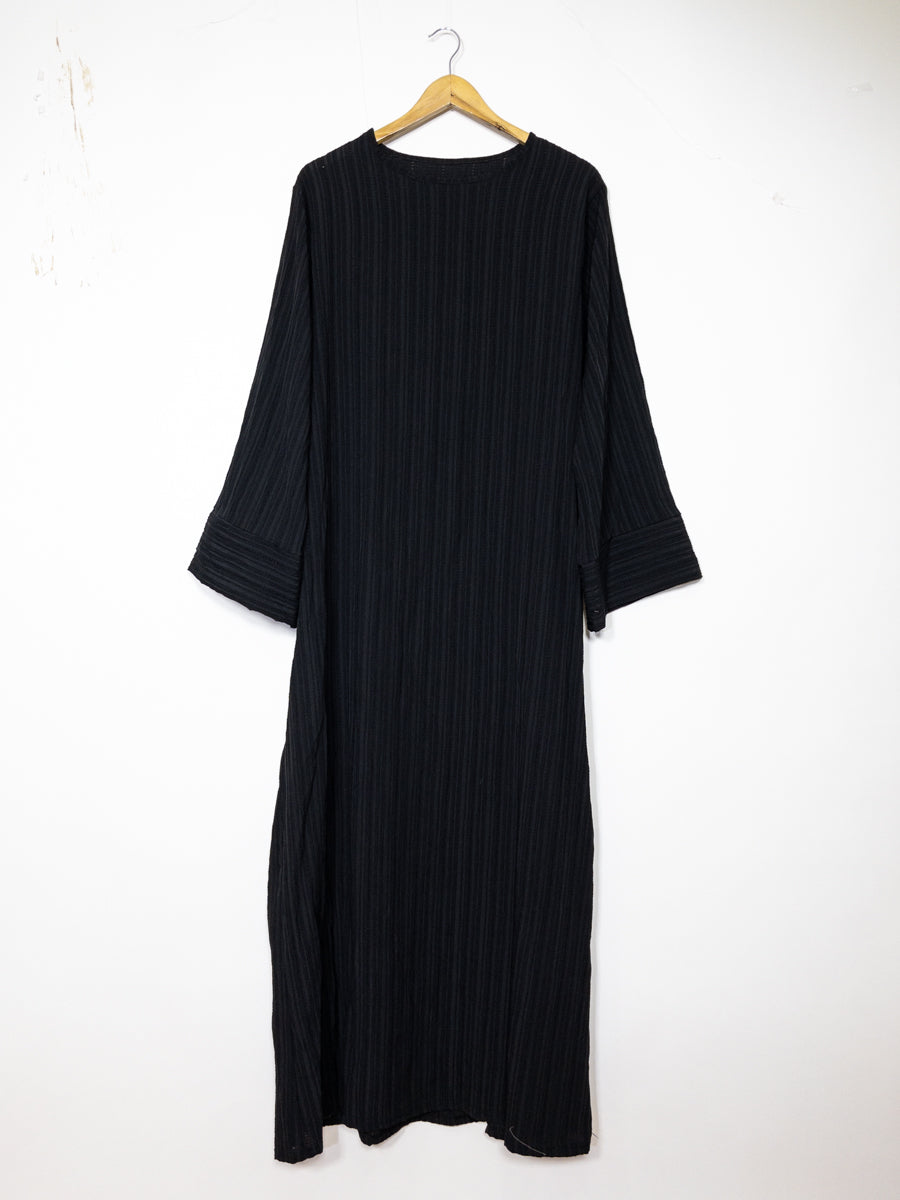 Abaya longue femme REF: Ro2387FF Robe Abaya à Manches Larges tissu texturé hautement durable