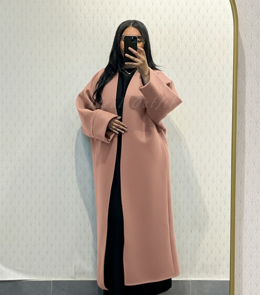 Manteau long Réf : 2515CB, évasé style caban coupe ample et élégante