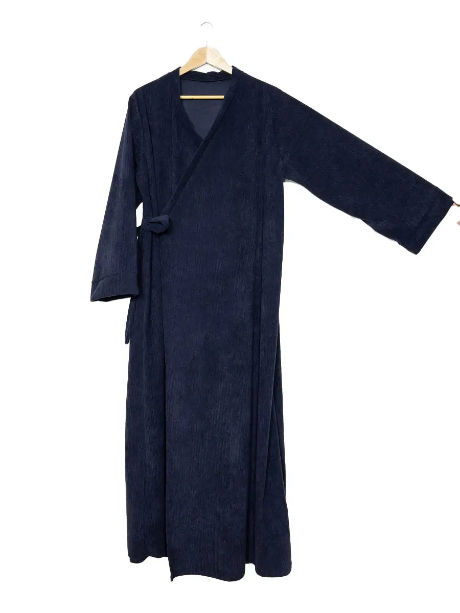 Robe abaya ref:2500 Robe Abaya en Velours Côtelé style kimono