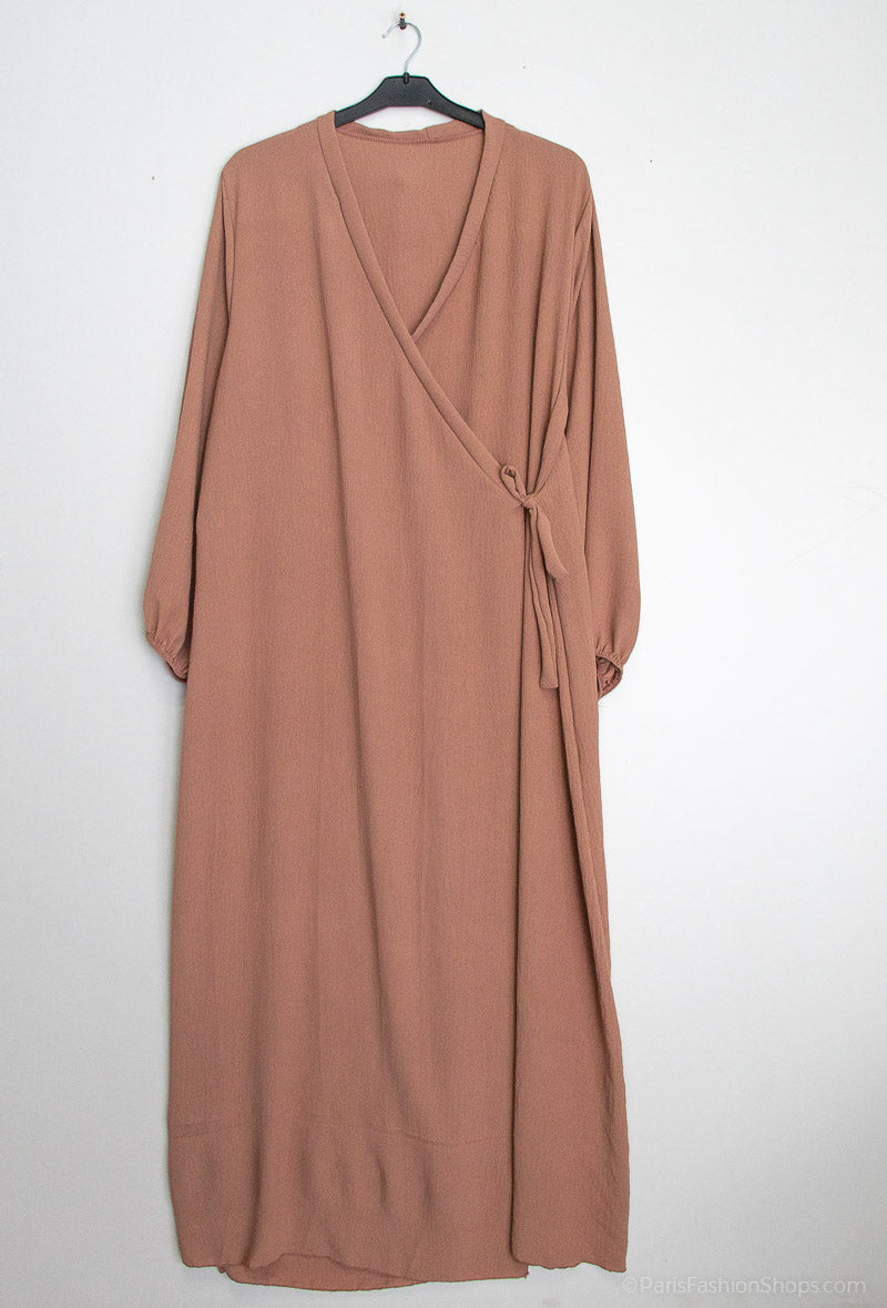 Robe Abaya Porte Feuille Ro2372 Jazz pour Femme - Élégante et Confortable