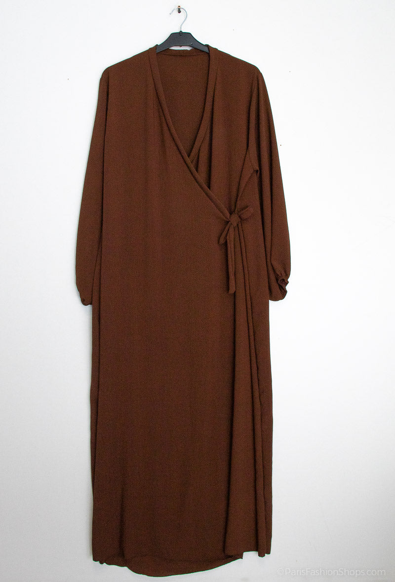 Robe Abaya Porte Feuille Ro2372 Jazz pour Femme - Élégante et Confortable