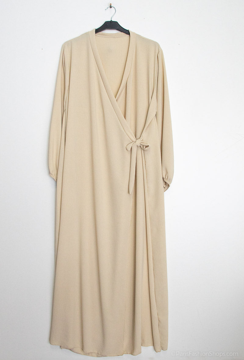 Robe Abaya Porte Feuille Ro2372 Jazz pour Femme - Élégante et Confortable
