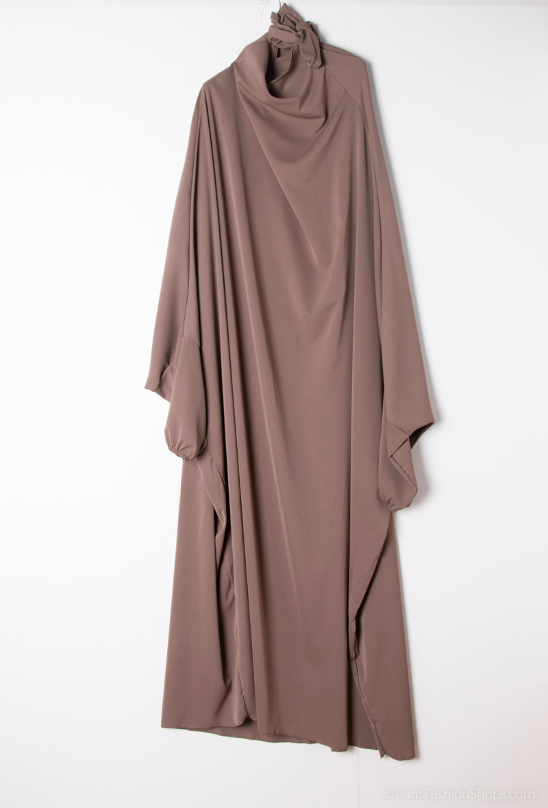 Jilbeb longue femme ref:2350-3 pk en soie de medine tissu fluide et opaque port confortable tout au long de la journée